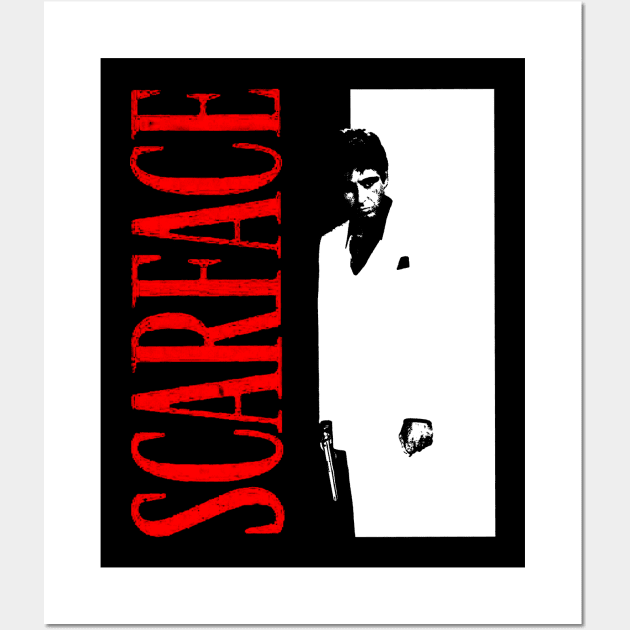 scarface retro Wall Art by Suva